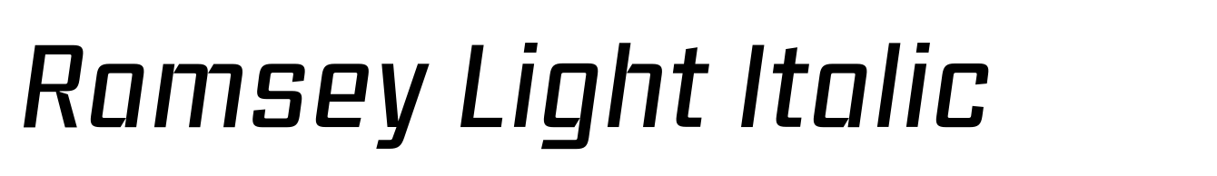 Ramsey Light Italic